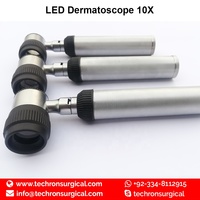 Microscope traditionnel 3.5V LED lumière blanche Mini Machine d'analyse de la peau 10x Dermatoscope Portable avec échelle