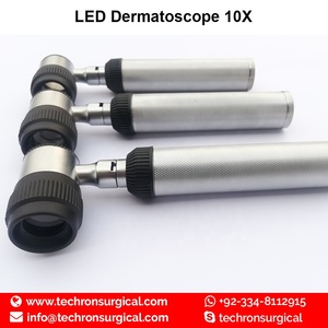 Microscopio tradicional con luz LED blanca, Mini máquina de análisis de la piel, dermatoscopio portátil 10x con escala, 3,5 V - Product Image 3