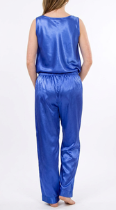 Ensemble de vêtements de nuit en satin doux pour femmes, pyjama sans manches, vêtements de détente pour femmes - Product Image 3