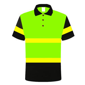 Polo de sécurité en polyester personnalisable, haute visibilité, pour le travail, prix de gros - Product Image 6