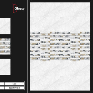 Carreaux de porcelaine à finition brillante architecturale 300x600 mm, conçus pour créer des espaces modernes et propres avec des performances fiables - Product Image 1