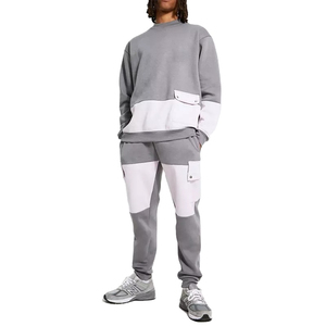 High Quality Premium Custom Sport Tracksuits For <b>Men</b> Athletic Autumn Casual Jogging Running Training Two Piece Fleece Pants Set - Product Image 4