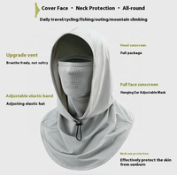 Masque d'été de protection solaire Cagoule monobloc en soie glacée respirante pour la conduite à vélo, les sports de plein air, la pêche, la randonnée