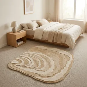 Alfombra HILTEX Wabi-Sabi Abstract, 100% Lana, Hecha a Mano, Ecológica, Acolchada, con Grosor de Pelo Medio, para Dormitorio - Product Image 2