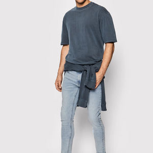 Men Acid Wash T Shirt Vintage Cotton Streetwear Casual Fashion Apparel - Product Image 6