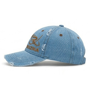 Casquette de baseball sportive à visière incurvée, protection solaire extérieure, broderie bicolore, casquette de papa personnalisée à 6 panneaux, casquette de baseball effet vieilli - Product Image 1
