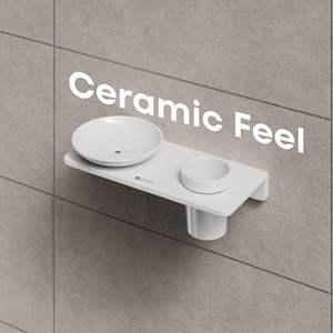 Jabonera Cuadrada Grande de Vidrio con Soporte para Colgar en la Pared, Accesorio de Baño con Base Metálica Resistente a la Oxidación, Bandeja para Guardar Jabón - Product Image 5