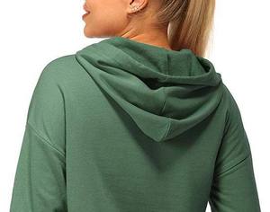 เสื้อฮู้ดครอปท็อปผู้หญิงสำหรับฤดูหนาว ผ้าฝ้าย 100% น้ำหนักเบา สไตล์ทันสมัย - Product Image 2