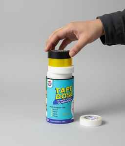 Cinta adhesiva acrílica activada por agua Tapedose, marca competitiva del fabricante, todo en uno, para sellado de cajas. - Product Image 3