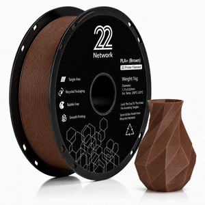 Filamento PLA+ Marrón 22Network al por Mayor, Bobina de 1KG, 1.75mm, Filamento para Impresora 3D Industrial, Alta Velocidad 300mm/s, OEM ODM - Product Image 1