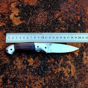 Navaja Plegable con Mango de Madera y Hoja de Acero Inoxidable, Cuchillo de Camping de Grado Industrial con 3 Años de Garantía, Cuchillo EDC al por Mayor - Product Image 6