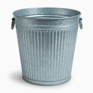 Maceta de metal galvanizado con aro de hierro, maceta sencilla y decorativa para centro comercial, hogar y jardín, regadera decorativa - Product Image 6