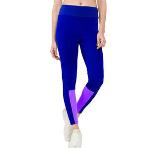 Premium Spandex Compression Leggings Custom Logo Patchwork Gym Tights Squat Proof Women’s Fitness Yoga Leggings Manufacturer - Product Image 6