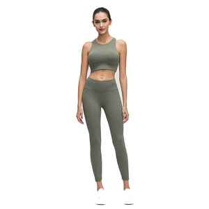 Conjunto Deportivo de Compresión Personalizado de 2 Piezas para Mujer, Talla Grande, Transpirable, Bra Deportivo y Leggings para Yoga - Product Image 1