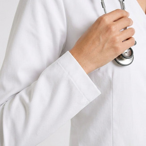 Bata de Laboratorio Médica para Mujer, Ligera y Transpirable, de Poliéster y Algodón, Uniforme de Doctora o Enfermera, Corte Regular, Ropa de Trabajo para Clínica o Laboratorio - Product Image 5
