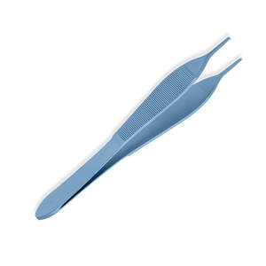 Nouvel arrivage : Pince à épiler multifonction à poignée large, antidérapante et striée, en acier inoxydable, pour greffe de cheveux, instrument CE, manuel inclus - Product Image 2