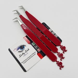 แหนบต่อขนตา Lucky Lash Tools คุณภาพพรีเมียม ผลิตจากสแตนเลสอย่างดี ทนทาน ด้ามจับแบบ Santa Bottom จับแน่น ออกแบบอย่างทนทาน - Product Image 6