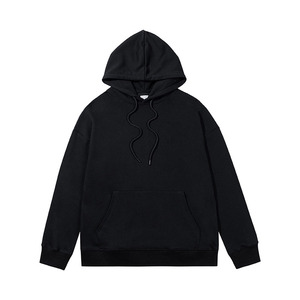 Sweat-shirt à capuche pour homme, couleur unie orange, vêtements de sport décontractés, fournisseur de vêtements personnalisés - Product Image 2