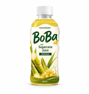 Boissons au jus de canne à sucre du Vietnam avec boba éclatant, 4 saveurs, certifiées HALAL, bouteille PET 350ml, prix de gros, jus de canne à sucre - Product Image 1