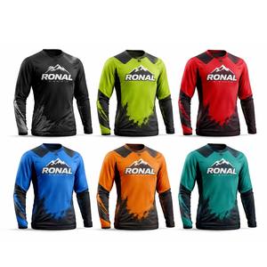 Venta Directa de Fábrica al por Mayor, Jersey de Ciclismo de Descenso para Hombre, Jersey de MTB Personalizado para Unisex - Product Image 1