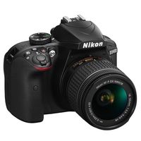 Appareil photo reflex numérique Nikon D3400 d'occasion avec objectif 18-55 mm, kit 24,2 MP, Bluetooth, mode guide, appareil photo numérique compact pour la photographie