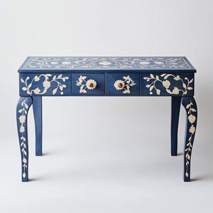 Mesa Consola Moderna con Incrustaciones de Hueso, Diseño con Patrones Hechos a Mano y Estilo Elegante para el Hogar - Product Image 1