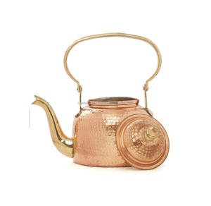 กาต้มน้ำชาทองแดงเนื้อมือทุบเพื่อความดึงดูดใจที่ไม่เหมือนใคร - Product Image 1