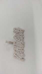 Pendentif Prénom Personnalisé en Argent 925 Moissanite Entièrement Sertie, Breloque Script, Collier avec Mot Personnalisé, Cadeau Hip Hop - Product Image 5