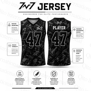 ผู้ผลิตชุดฟุตบอล 7v7 แบบ Private Label ชุดฝึกซ้อมฟุตบอลแบบ Sublimated ตามสั่ง เสื้อเจอร์ซีย์โพลีเอสเตอร์แบบไม่มีแขน เสื้อฮู้ดดี้ - Product Image 2