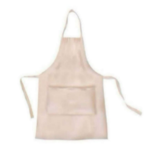 Tablier sans manches 100 % coton biologique avec logo personnalisé imprimé, style classique blanc, écologique, réglable, pour la vente en gros - Product Image 5