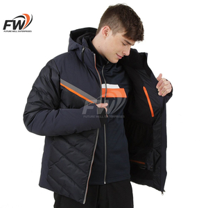 Parkas para hombre más vendidas, forro polar, cierre completo, abrigos cálidos para invierno, ropa de abrigo acolchada personalizada para hombre - Product Image 4
