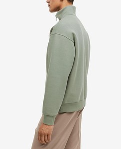Best Selling <b>Men's</b> Half Zip Sweatshirts Regular Fit Comfortable Breathable High Street Winter Essentials Solid Fleece - Product Image 3
