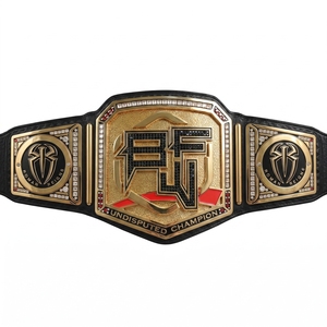 Ceinture de champion indiscuté Roman Reigns, plaquée or, décorée de strass, boucle en plaque, style décontracté, ceinture en cuir - Product Image 6