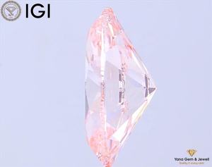 Diamant de laboratoire CVD 5,01 CARATS avec certificat IGI, couleur rose vif fantaisie, clarté VVS2, coupe ovale, pour bague de fiançailles élégante - Product Image 3