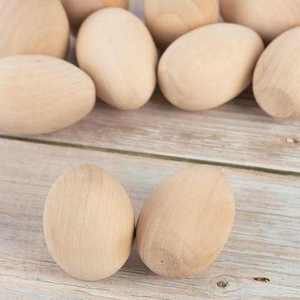 ไข่ไม้คราฟต์อีสเตอร์คุณภาพสูงแบบกำหนดเองสำหรับตกแต่ง - Product Image 3