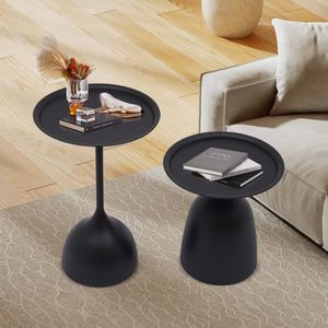 Mesa Auxiliar Moderna y Duradera, Mesa de Centro, Mesa de Noche para Sofá, Mueble Minimalista con Marco de Hierro para Entrada de Hotel, Hogar, Sala de Estar, Apartamento, Villa - Product Image 1