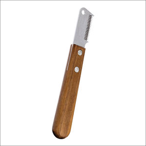 Nuevo Juego de Cuchillos para Deslanar Mascotas, para Pelaje Doble, Acero Inoxidable, Mangos de Madera, Garantía de 5 Años - Product Image 2