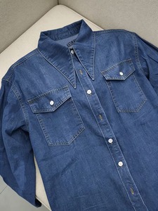 Chemise décontractée unisexe à manches longues et boutonnée, respirante, écologique, toutes saisons, fournisseur OEM - Product Image 3