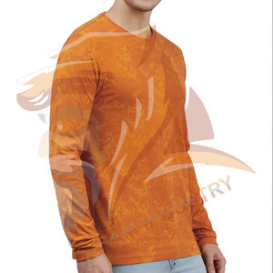 เสื้อยืดแขนยาวผู้ชายคุณภาพสูง ผ้าถัก 100% คอตตอน สไตล์ลำลอง คอกลม ทรงปกติ แขนยาวเต็มตัว - Product Image 4