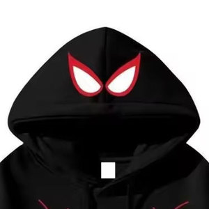 Sweat à capuche décontracté personnalisé pour l'hiver, style streetwear, haute qualité, imprimé araignée, épais, écologique, avec poches - Product Image 4