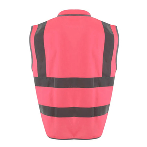 Chaleco de Seguridad Reflectante de Alta Visibilidad con Bolsillos, Ropa de Trabajo para Hombres y Mujeres, con Logotipo, Talla y Color Personalizables - Product Image 2