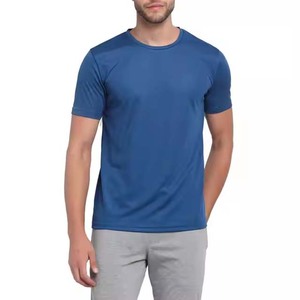 Popular Wholesale Heavy Cotton Men's Plain T Shirts White Front Logo Customized Regular Fit Quick Dry Breathable Casual T-shirts - Product Image 1