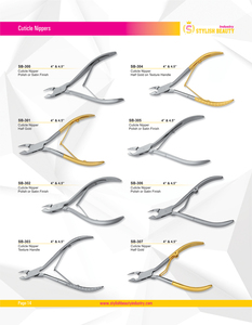 High Quality Stainless Steel Sharp Eyebrow Tweezers Nail Cutter and <b>Cuticle</b> <b>Scissor</b> with Wide Jaw Opening Durable Multi Color - Product Image 6