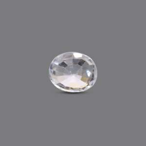 Natural White Zircon 4.5 Carat Certified Wholesale Gemstone-Brilliant Cut Excellent Diamond Cut 1mm Hole - Product Image 2
