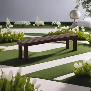 Banco tradicional de madera para patio, para comedor y asientos urbanos en exteriores e interiores, de forma que se puede ver más abajo. - Product Image 2