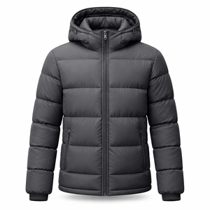 Chaqueta de Plumón para Hombre con Capucha, Impermeable, Transpirable, Casual, con Cierre, para Pedidos al por Mayor - Proveedor Mayorista OEM Directo de Fábrica - Product Image 1