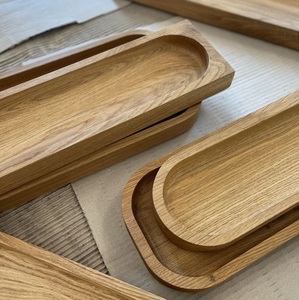 ถาดไม้เสิร์ฟแบบธรรมชาติ ดีไซน์ยาว ถาดไม้สำหรับจัดแสดงขนมและซูชิ - Product Image 6