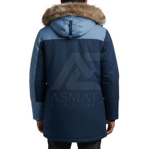 Parka pour homme avec capuche en fourrure, vêtements d'extérieur épais et isolés, protection contre le froid et la neige, veste parka pour homme - Product Image 6