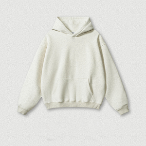 เสื้อฮู้ดดี้โอเวอร์ไซส์ผ้าฟลีซคอตตอน 100% หนัก 350 กรัม ระบายอากาศได้ดี ทรงหลวม ใส่ได้ทั้งชายและหญิง  แบบเรียบ  ODM - Product Image 4