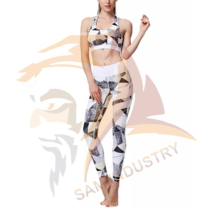 Ensemble de yoga pour femmes, nouveau design, vente en gros, logo personnalisé, en polyester, en vente - Product Image 5